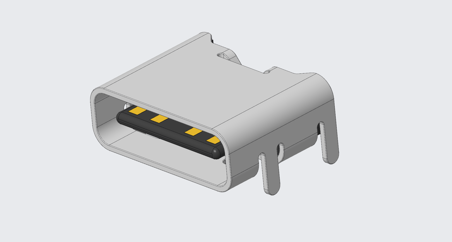 [臥貼]Type-C 6P母座-長(zhǎng)6.8mm-3