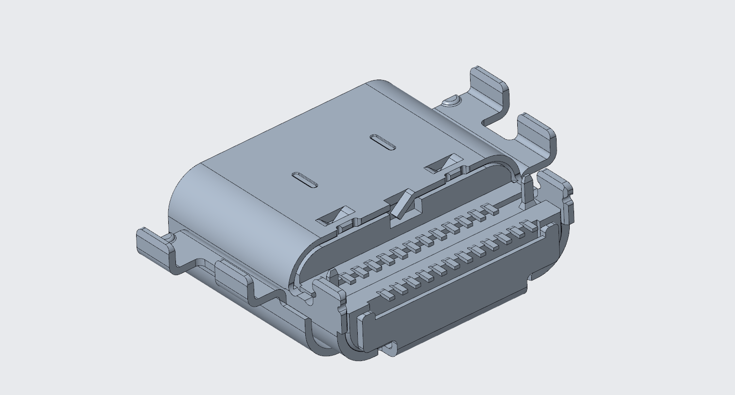 3.1TYPE-C連接器 母座, 24P  L=8.21mm-3