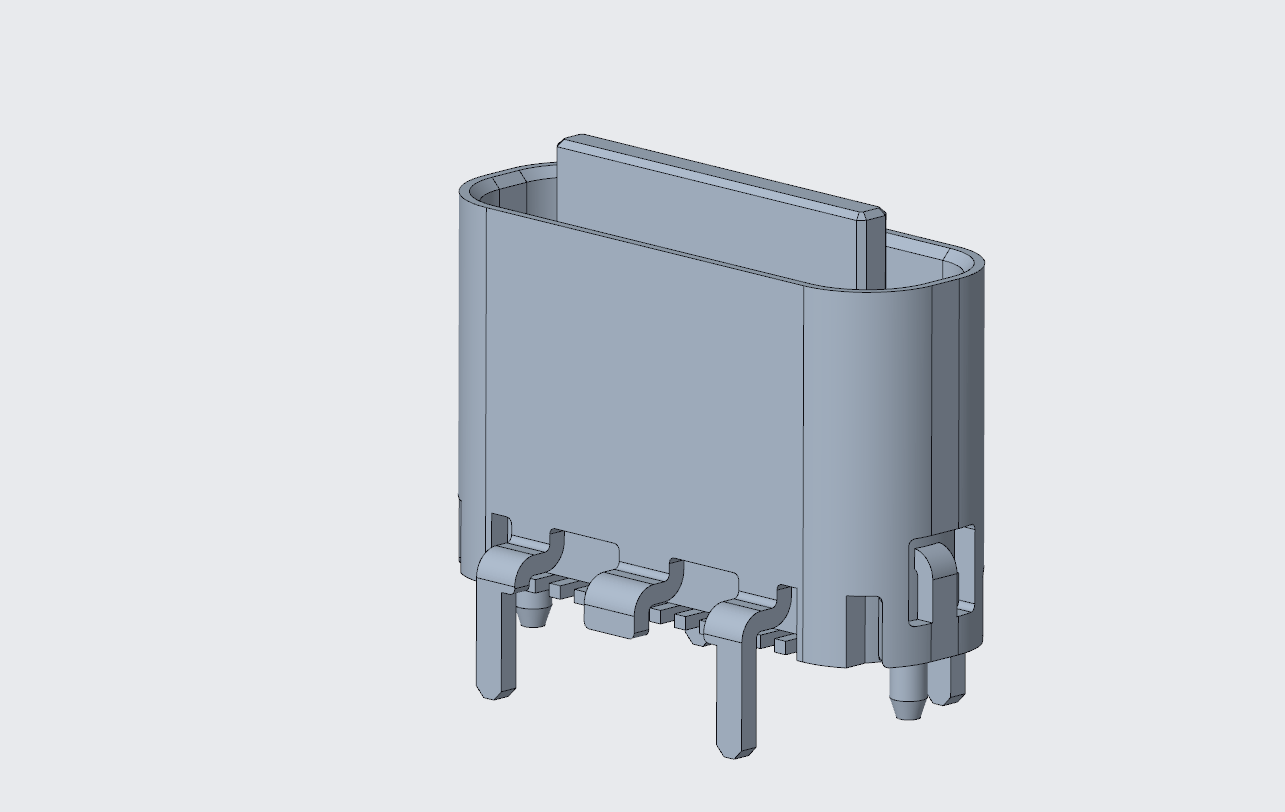 3.1TYPE-C連接器 母座24P直立式 SMT,H=5.7-4