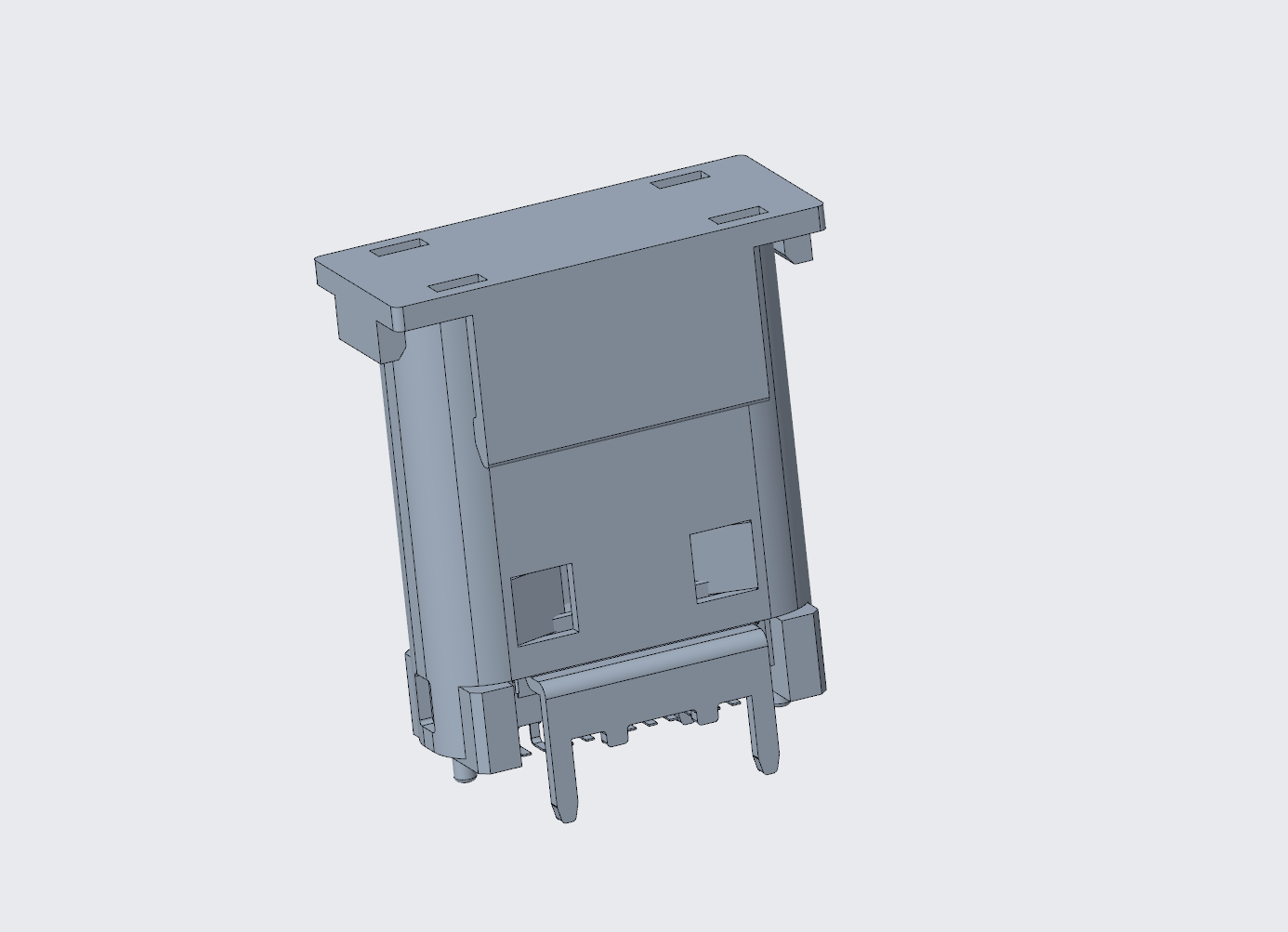 3.1TYPE-C連接器 母座24P直立式SMT,H=9.3H=10H=10.5-2