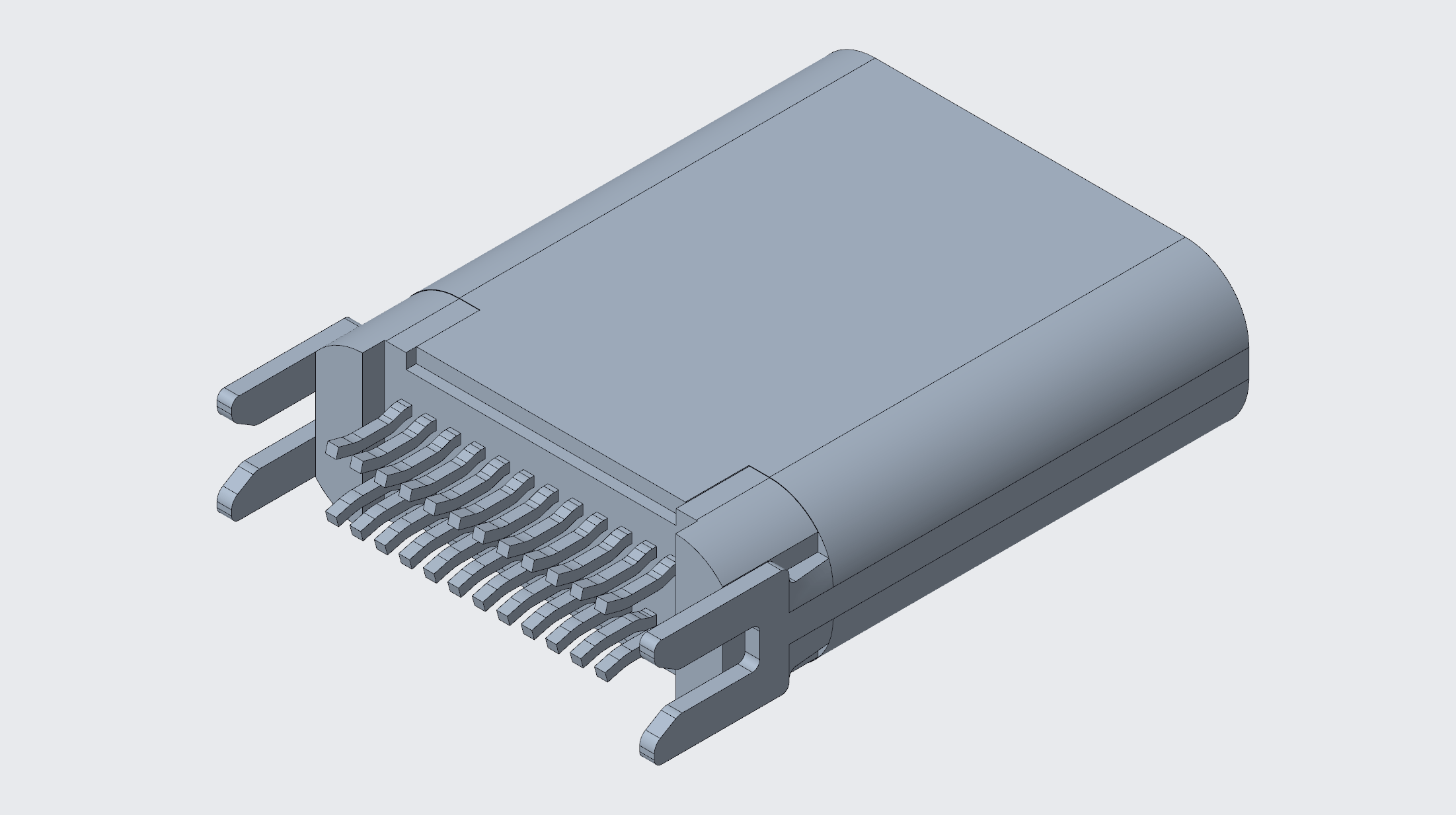 3.1TYPE-C連接器 母座24P 夾板0.8,L=10.5-1