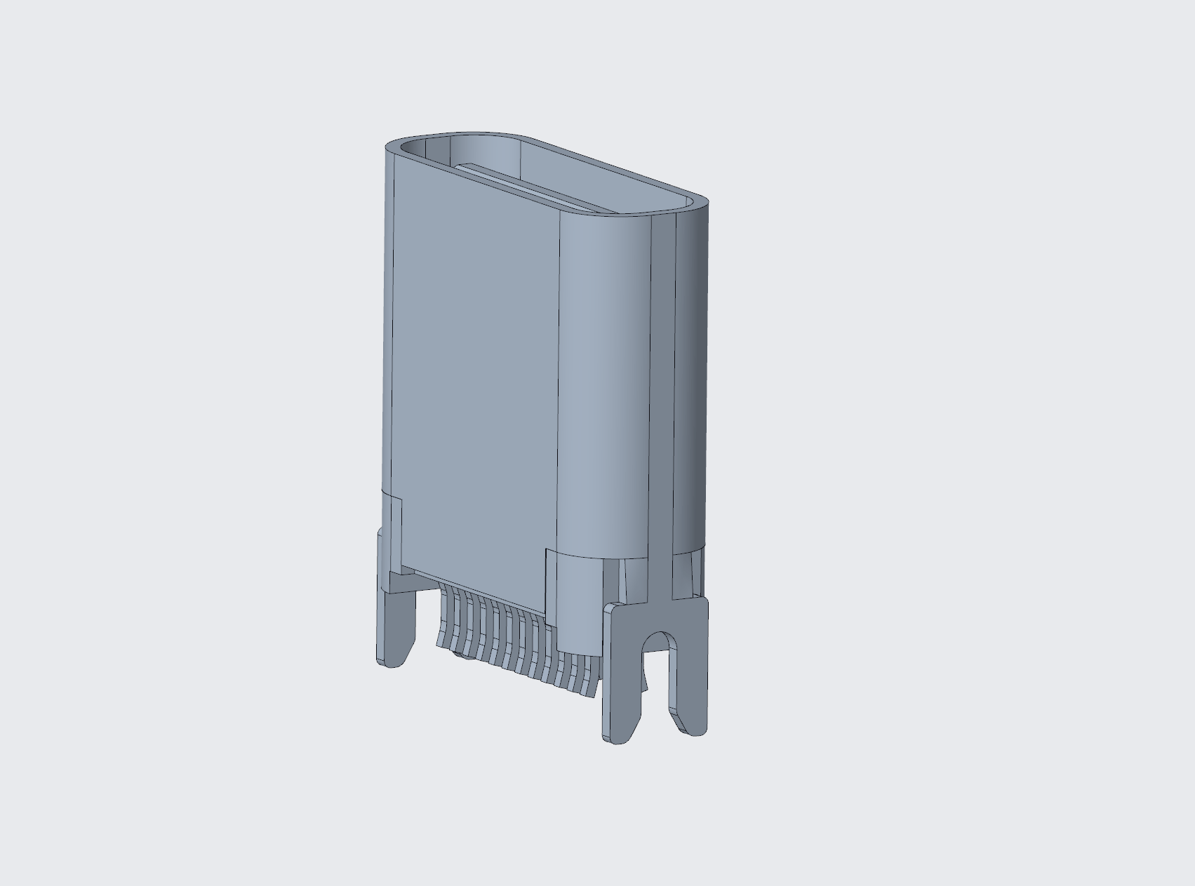 3.1TYPE-C連接器 母座24P 夾板0.8,L=8.8-3