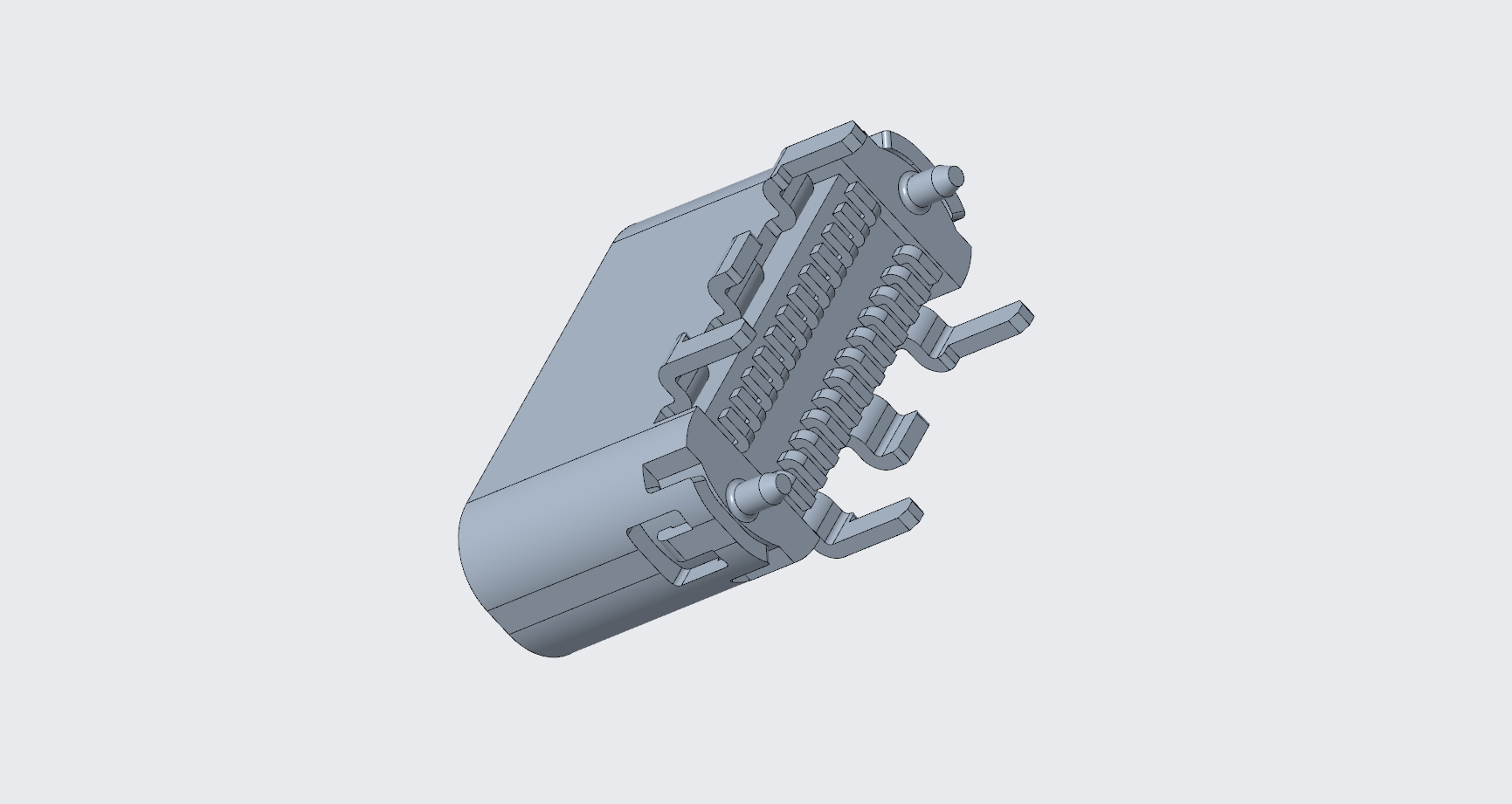 3.1TYPE-C連接器 母座24P直立式 SMT,H=5.7-5