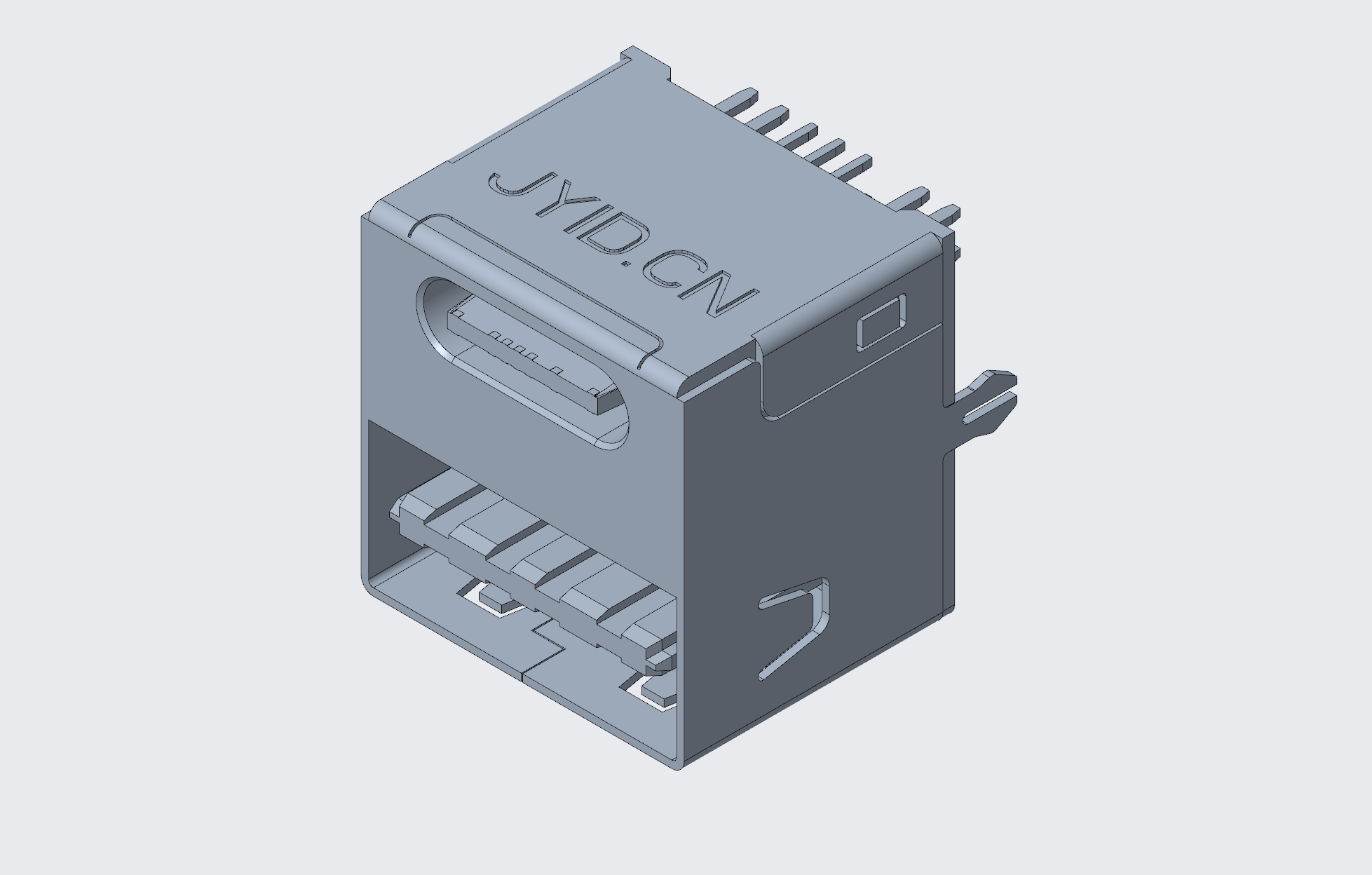 3.1TYPE-C連接器加USB3.0母座 二合一車載專用插 雙面插-1