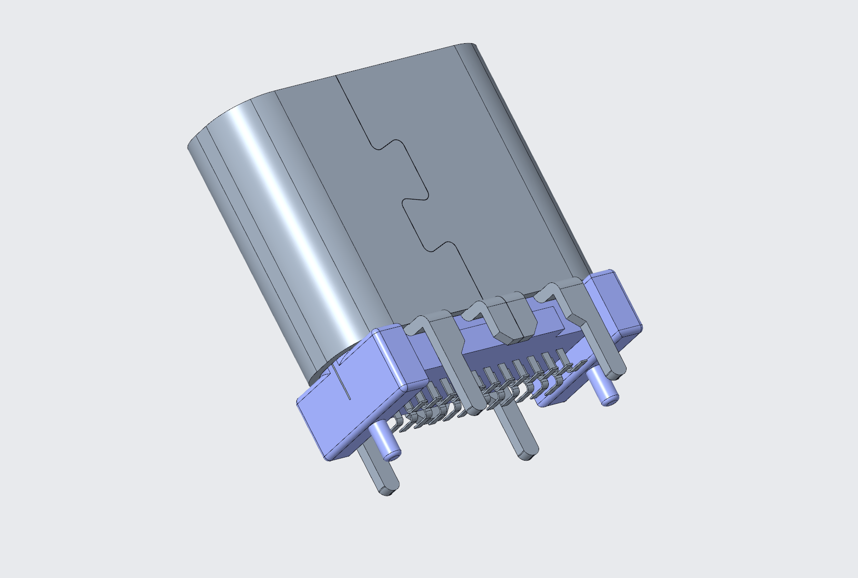 3.1TYPE-C連接器 母座24P直立式SMT,H=9.3H=10H=10.5-4