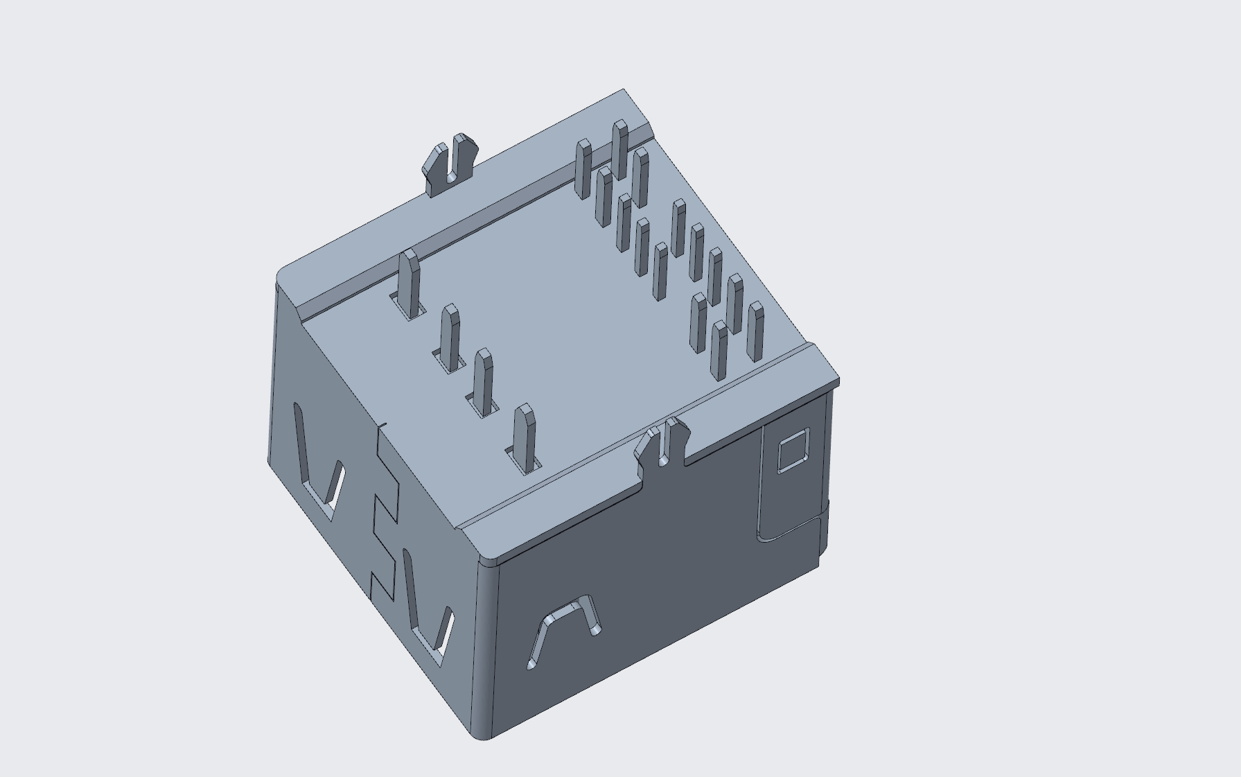 ?3.1TYPE-C連接器加USB3.0母座 二合一車載專用插 單面插-2