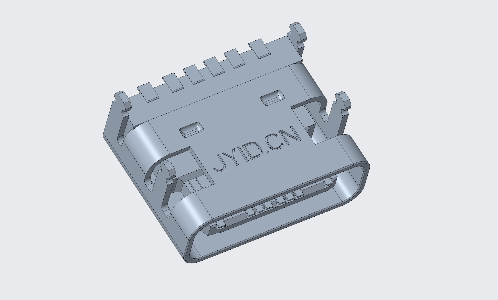 3.1TYPE-C連接器 母座6P 四腳插,板上型(無彈)-2