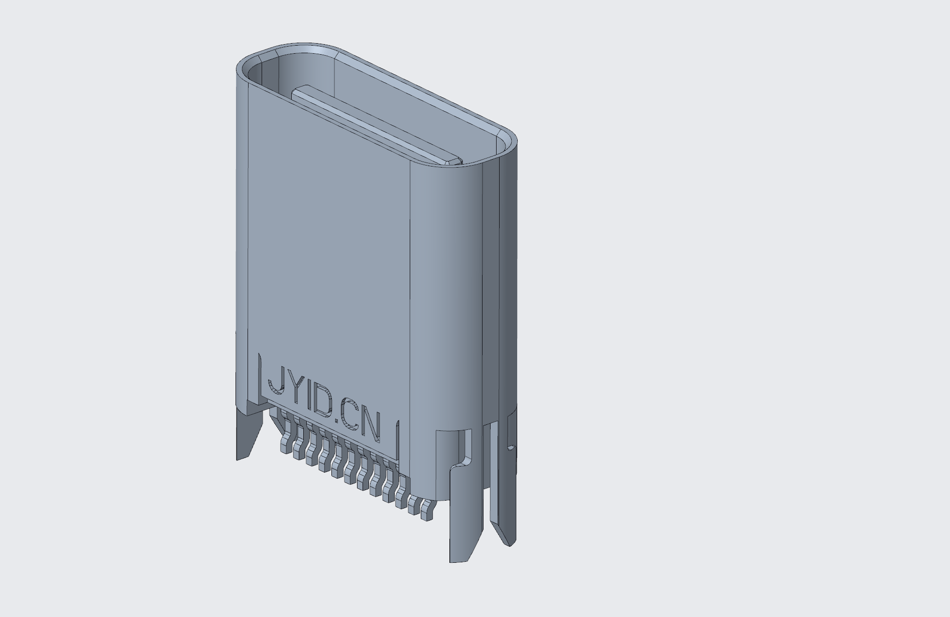 3.1TYPE-C連接器 母座24P 夾板0.8,L=9.3-2