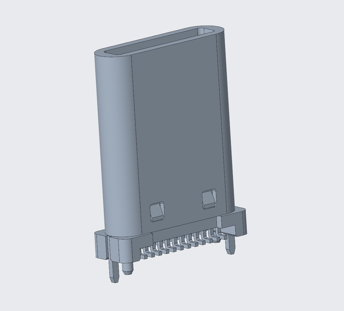 3.1TYPE-C連接器 公頭24P直立式無腳無卡鉤-1