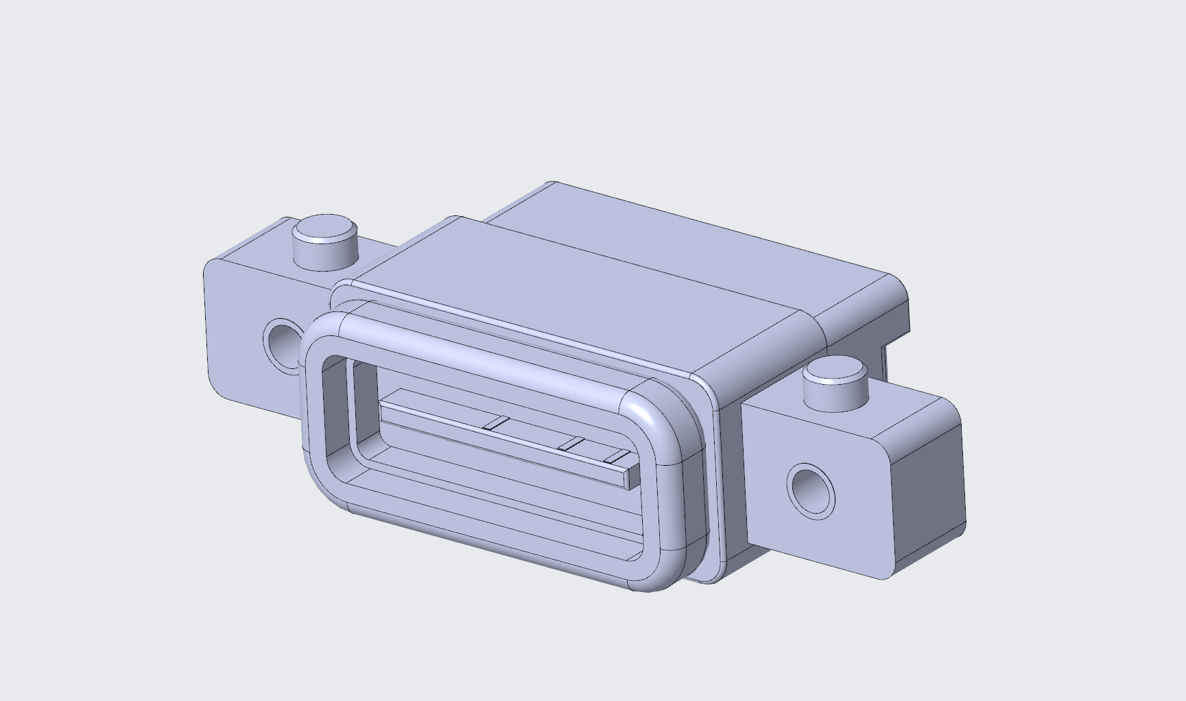 3.1TYPE-C連接器 母座6P 防水帶螺絲  配防水圈(無(wú)3d）-3