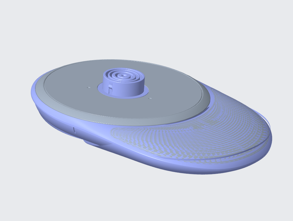 計(jì)很漂亮的電熱水壺底坐-整圈均勻透光完整3D結(jié)構(gòu)-1