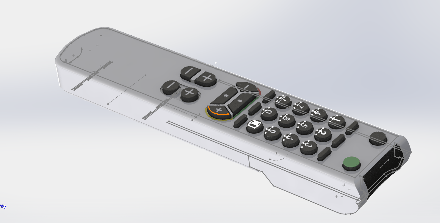 電視遙控器3D模型免費(fèi)下載-2