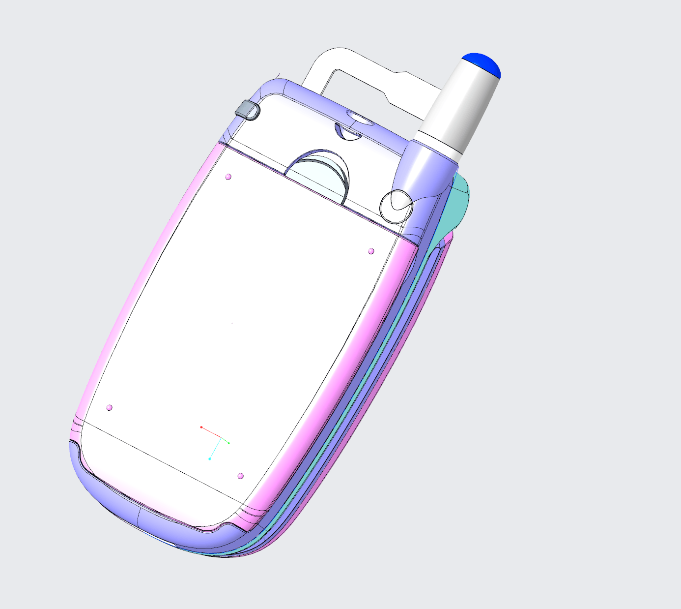 又一款所有結構細完整手機結構設計模型-1