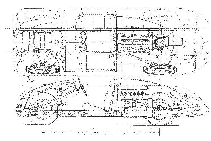 阿爾法羅密歐Alfa Romeo 6C 2300復(fù)古車-2