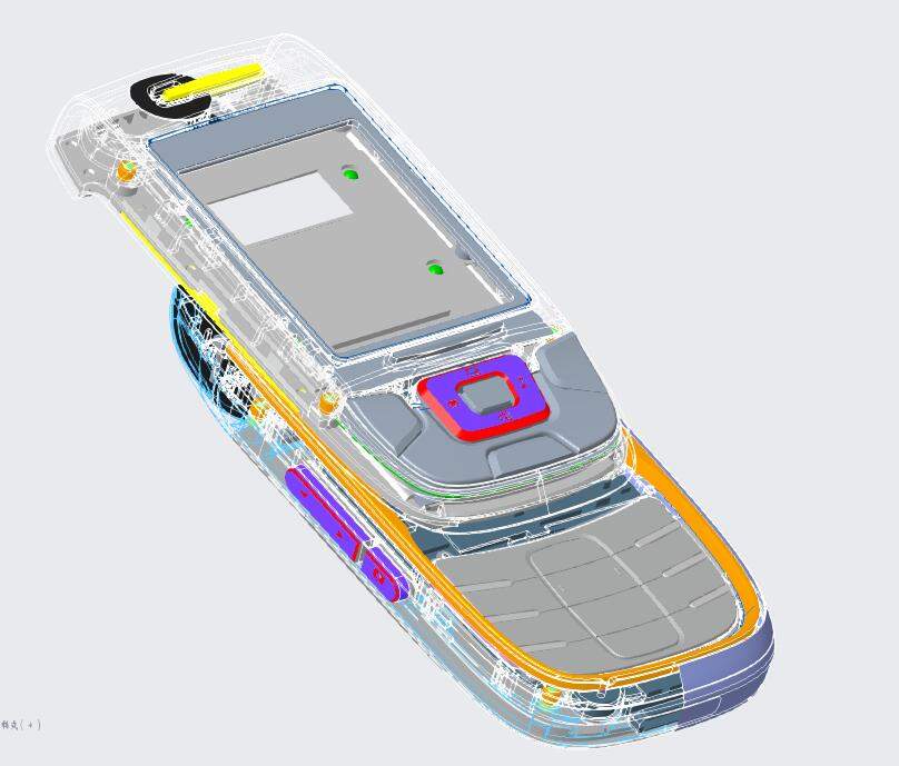 滑蓋手機(jī)S580結(jié)構(gòu)--整套完整原始-3D-2