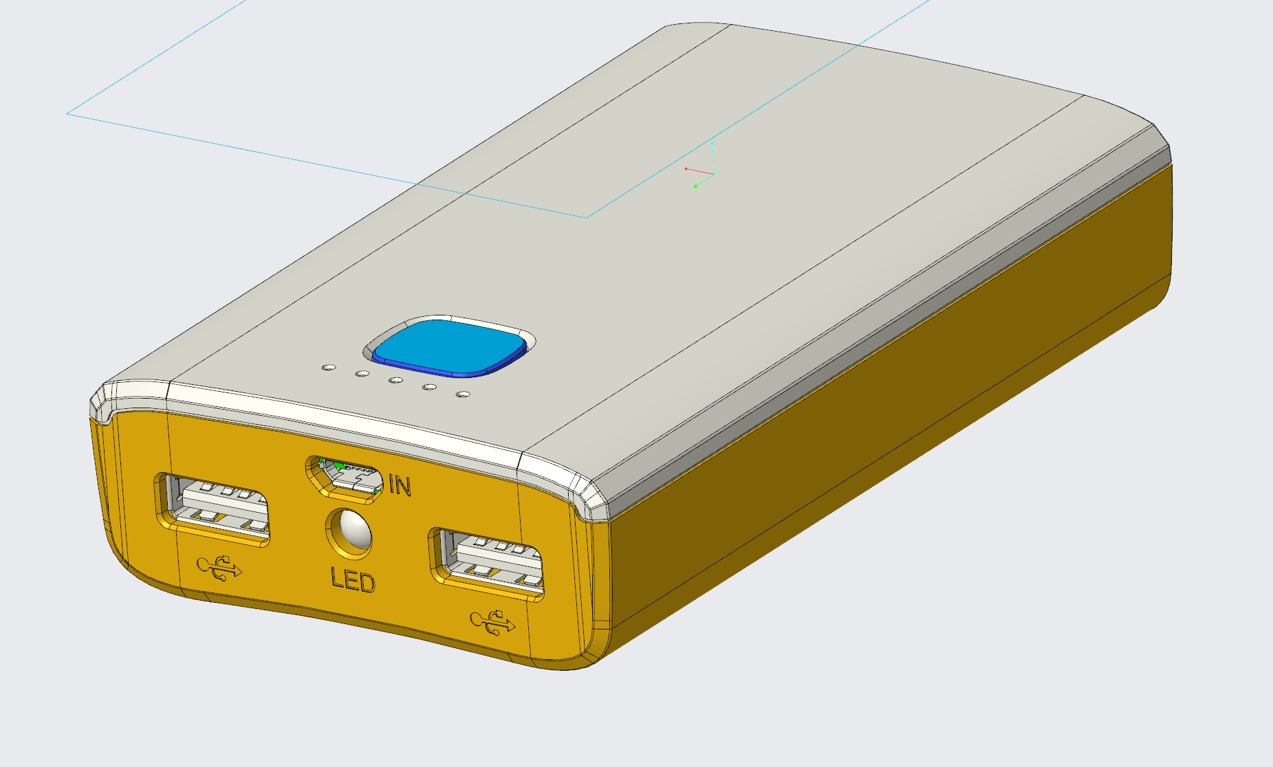 [B]移動(dòng)電源結(jié)構(gòu)設(shè)計(jì)3D-3